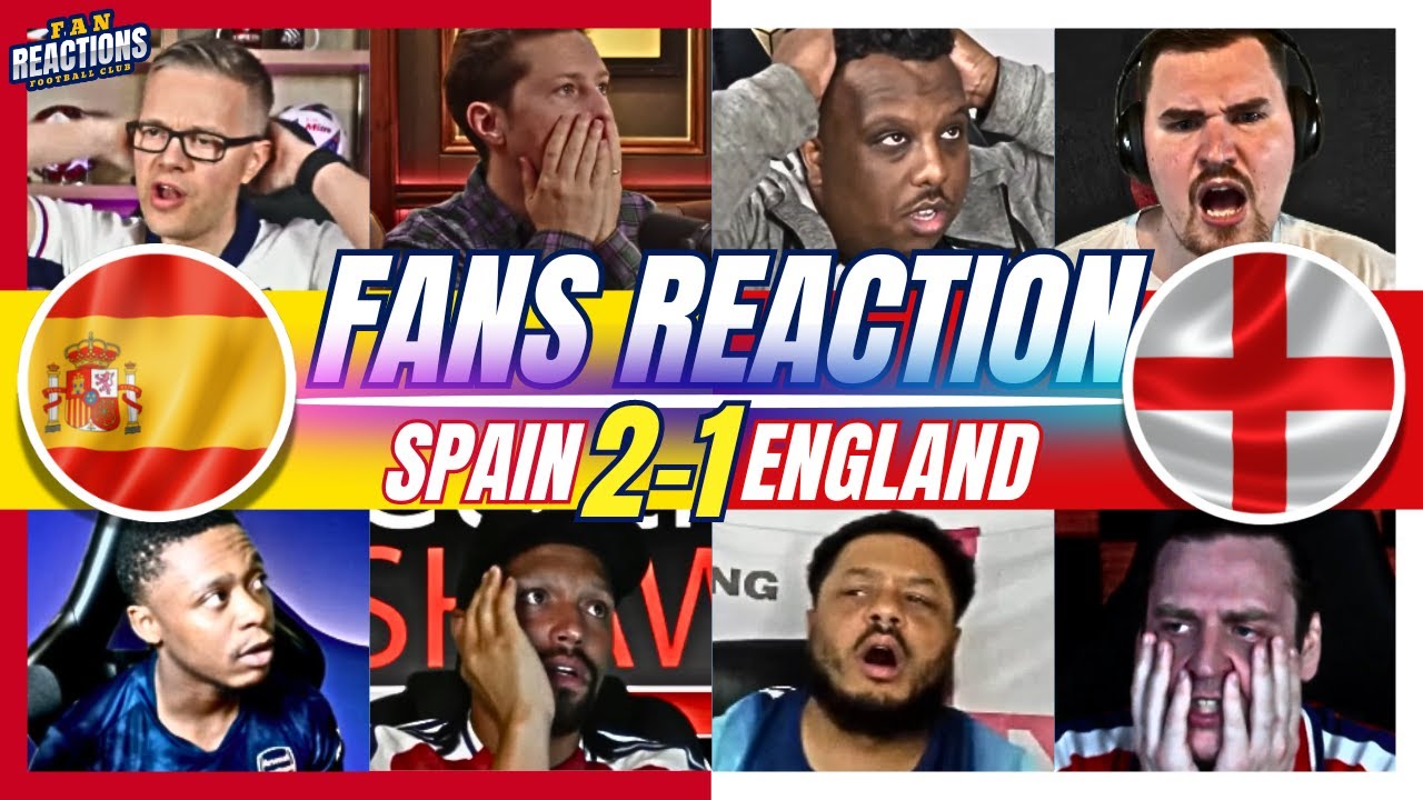 ENGLAND FANS FUMING😡REACTION TO SPAIN 2-1 ENGLAND | EURO 2024 FINAL