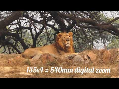How to use digital zoom in a DSLR