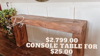 DIY ARHAUS CONSOLE TABLE DUPE