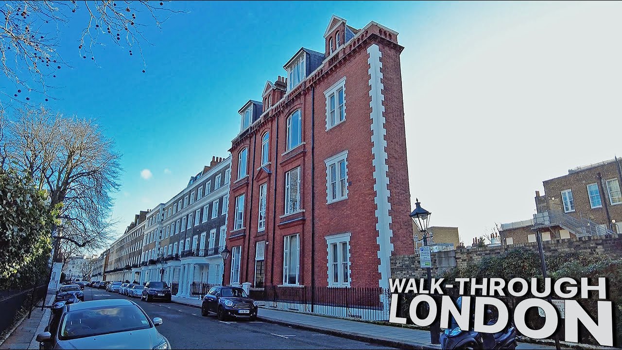 LONDON Walk 🇬🇧 Posh South Kensington the ‘Thin House’, Fulham Road