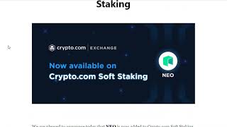Crypto.com is Introducing Recurring Buy And NEO Soft Staking on Exchange screenshot 1