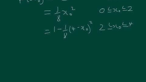 S2 Continuous Random Variables - cumulative distribution function