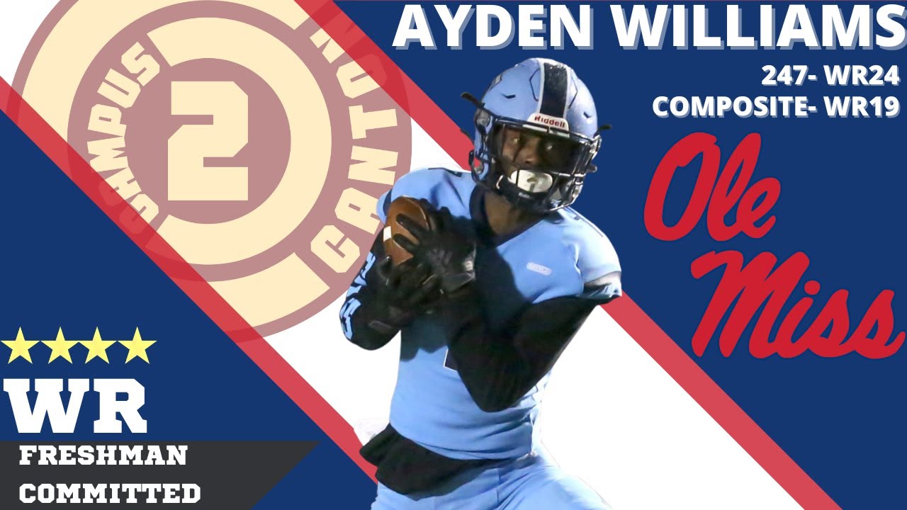 2023 Freshman WR Ayden Williams YouTube