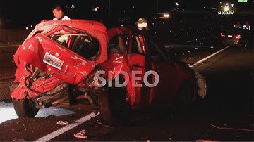 El Cajon : Fatal accident shuts down I-8 East freeway