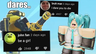 Doing Your Dares In Tds.. Roblox