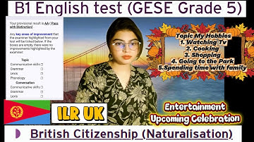 B1 English Test (GESE Grade 5) | SELT British Citizenship| Trinity College London ILR UK