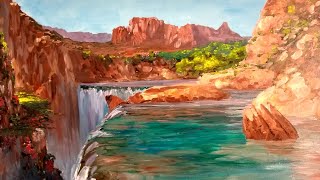 Live Paint Along - Turquoise Water @muraljoe