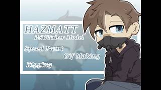 HazMatt: PNGtuber Model- Speedpaint, Gif making, and Rigging