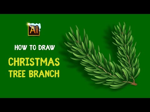Video: Hoe Teken Je Een Tak Van Een Kerstboom?
