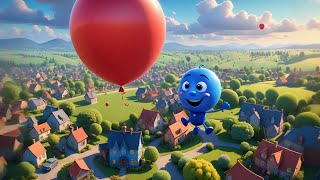 Five Colorful Balloons Float Away | Fun Counting Song for Kids | Balloon Rhymes & Early Learning screenshot 2