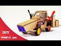 how to make air powered car : (DIY cardboard craft 2018)