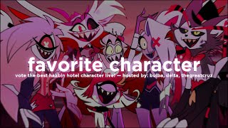 My Subscribers Rank Every Hazbin Hotel Character // Live With @Delta14061 And @Thegreatcruz