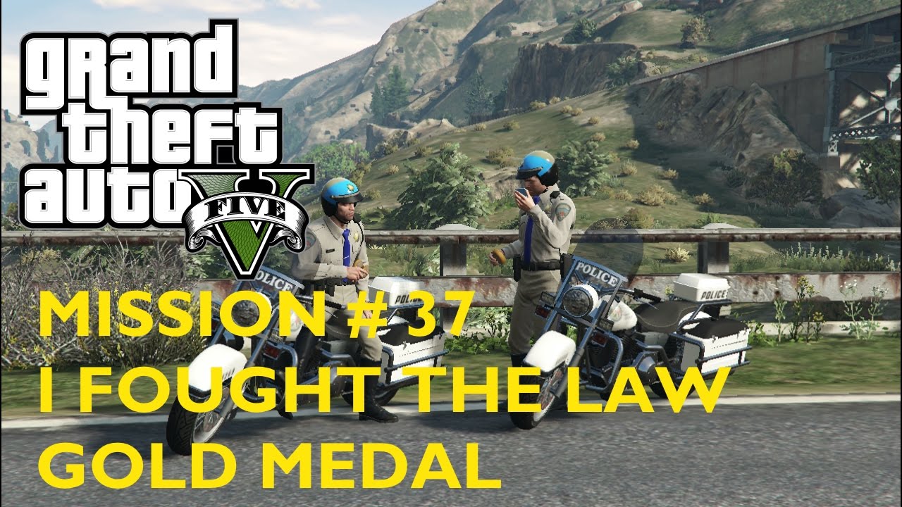 GTA 5 Mission # 37 I Fought The Law – Gold Medal Walkthrough - YouTube