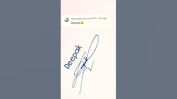 Deepak Name Signature Style |Handwritten Sign |#shortsvideo #signature