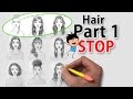 😡If You HATE Drawing Female Hair, Watch This😡(part 1)