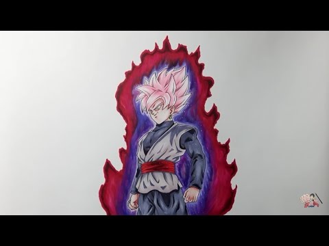 COMO DESENHAR o GOKU black Super Sayain 3 rose 