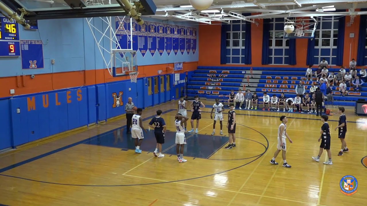 Malverne Mules Boys Junior Varsity Basketball vs The Cold Spring Harbor Seahawks 01/27/2020