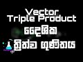 vector triple product sinhala - දෛශික ත්‍රිත්ව ගුනිතය - science api