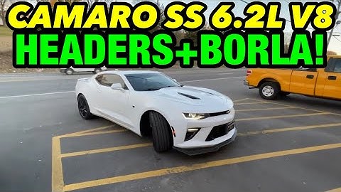 2019 Chevy Camaro SS 6.2L V8 True Dual Exhaust w/ LONG TUBE HEADERS & BORLA ATAK!
