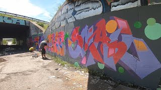 Graffiti - Full color graffiti pieces under the bridge by Dirty Hands Boy 299 views 1 year ago 8 minutes, 52 seconds