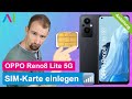 OPPO Reno8 Lite 5G - SIM-Karte einlegen • 🂠 • 📲 • 📡 • Anleitung | Tutorial