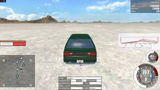 BeamNG: Covet 4WD Turbo ECVT speed run