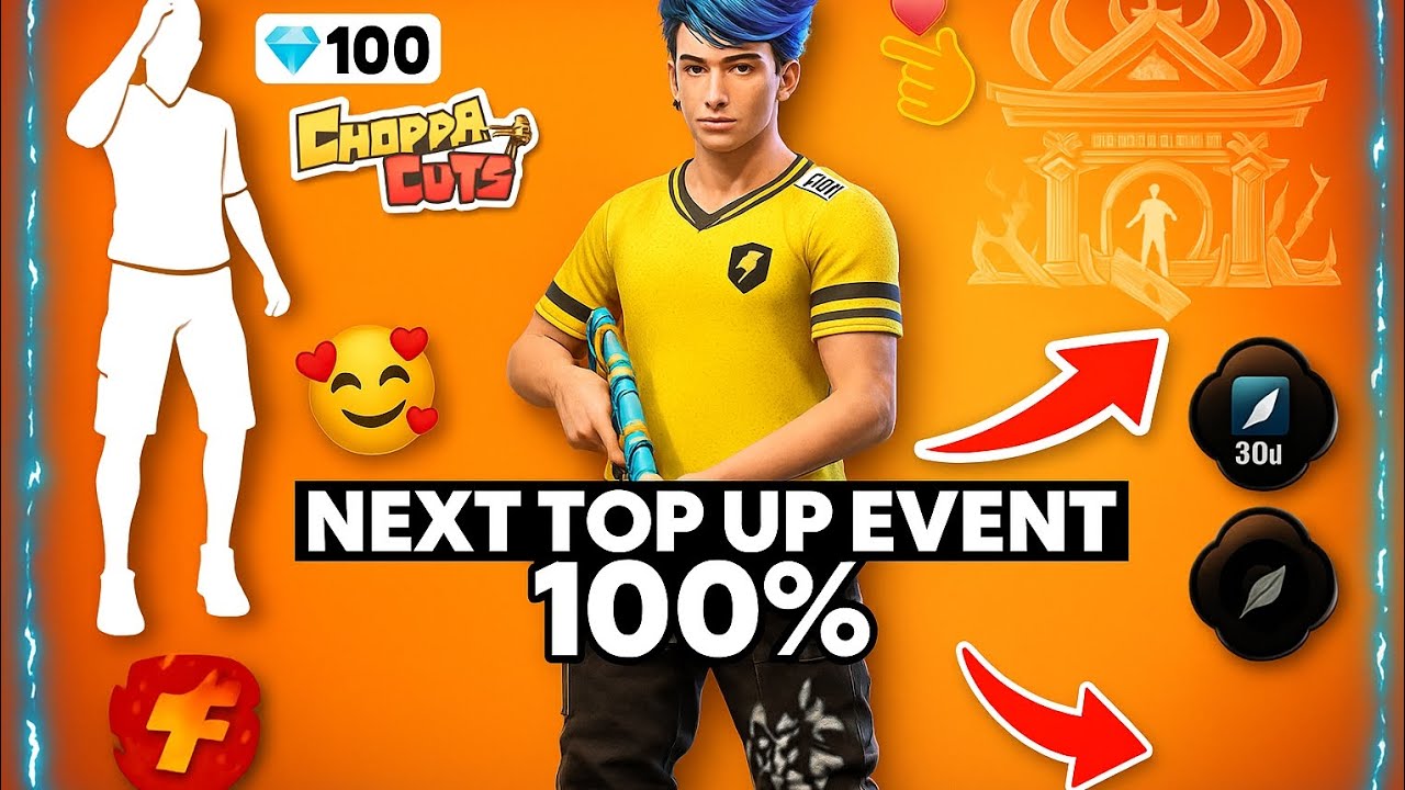 Free fire next top up event Next top up event IN GAME TOP UP EVENT  
