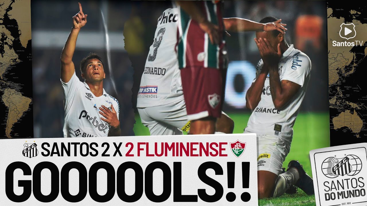 SANTOS 2 X 2 FLUMINENSE GOLS BRASILEIRÃO (01/08/22) YouTube