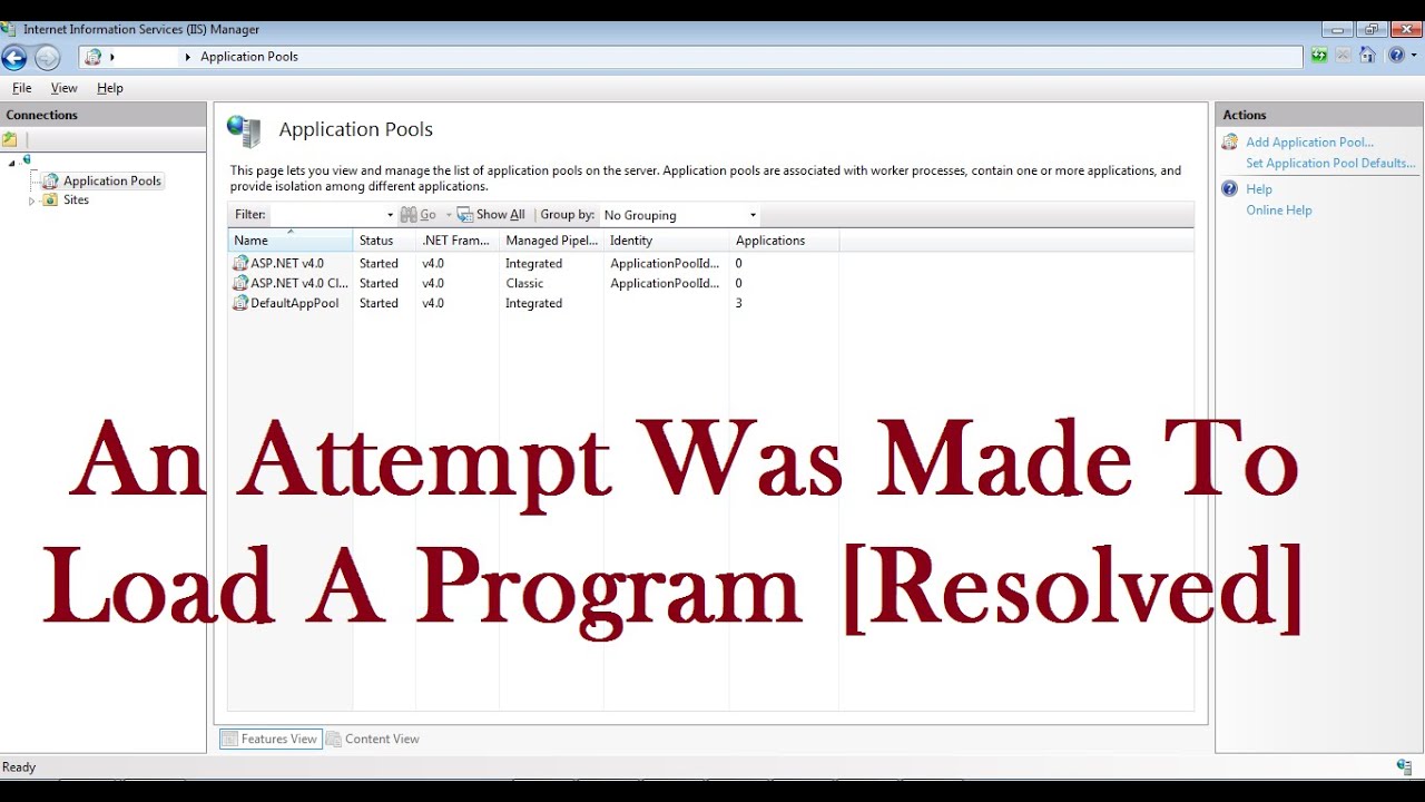 Could Not Load File Or Assembly. An Attempt Was Made To Load A Program With  An Incorrect Format - Youtube
