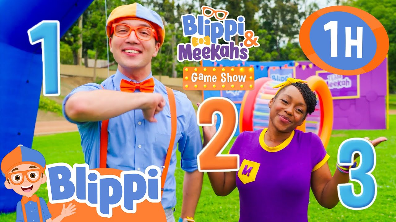 🎉 Blippi Game Show: Twin Challenge Fun! | Blippi | Family Time! 👨‍👩‍👦 | MOONBUG KIDS