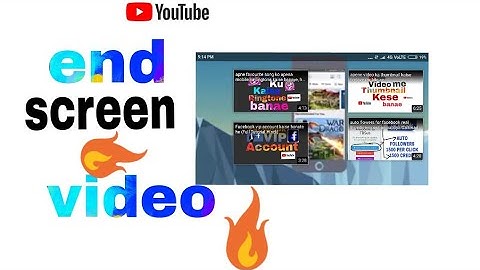 [Hindi] How To Use YouTube End Screen Annotations video(New) -  in android phone.sing tech