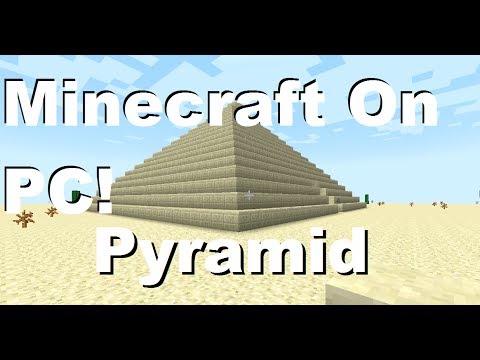 Minecraft PC - Building A Pyramid - YouTube