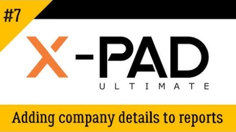 GeoMax X-PAD Ultimate – Adding company details to reports