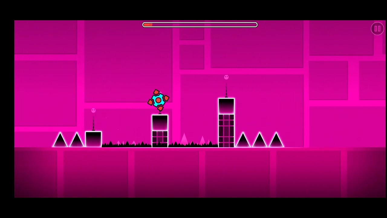 real geometry dash in computer and hacks - YouTube