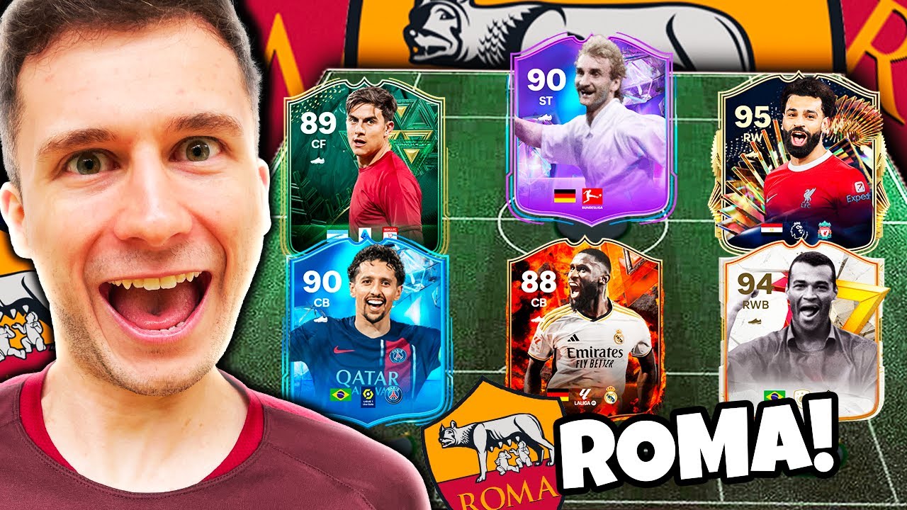 MONTEI O PASSADO E PRESENTE DA ROMA E FICOU INSANO!! EA FC 24 ULTIMATE TEAM