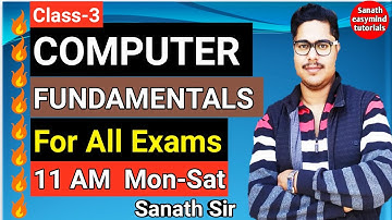 🔥Computer Fundamentals Lec-3|RBI assistant mains|iccr|ssc|bank|icmr|skill test by Er Sanath