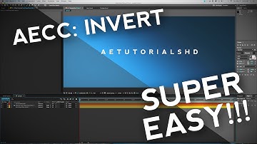 After Effects CC Tutorial - Invert The Screen - SUPER EASY!