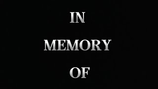 IN MEMORY OF