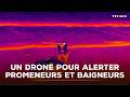 À Berck-sur-Mer, un drone pour alerter les promeneurs et baigneurs|TF1 INFO