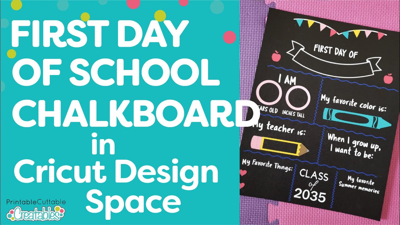 First Day of School Board By Svg Cuttables