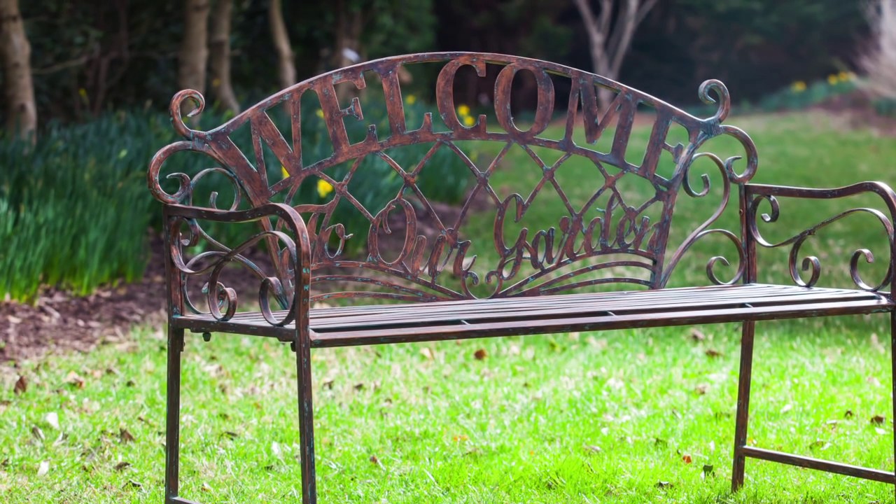 metal indoor-outdoor benches for 2017 from cape craftsmen - youtube metal indoor-outdoor benches for 2017 from cape craftsmen - youtube