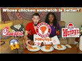 WHO REALLY HAS THE BEST CHICKEN SANDWICH? *POPEYES VS. CHICK FIL A VS. WENDYS*