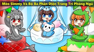 Mèo Simmy Và Bộ Ba Phản Diện Trang Trí Phòng Ngủ 1 Màu Duy Nhất Trong Mini World