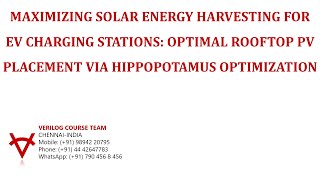 MAXIMIZING SOLAR ENERGY HARVESTING-EV CHARGING STATION: OPTIMAL ROOFTOP PV-HIPPOPOTAMUS OPTIMIZATION