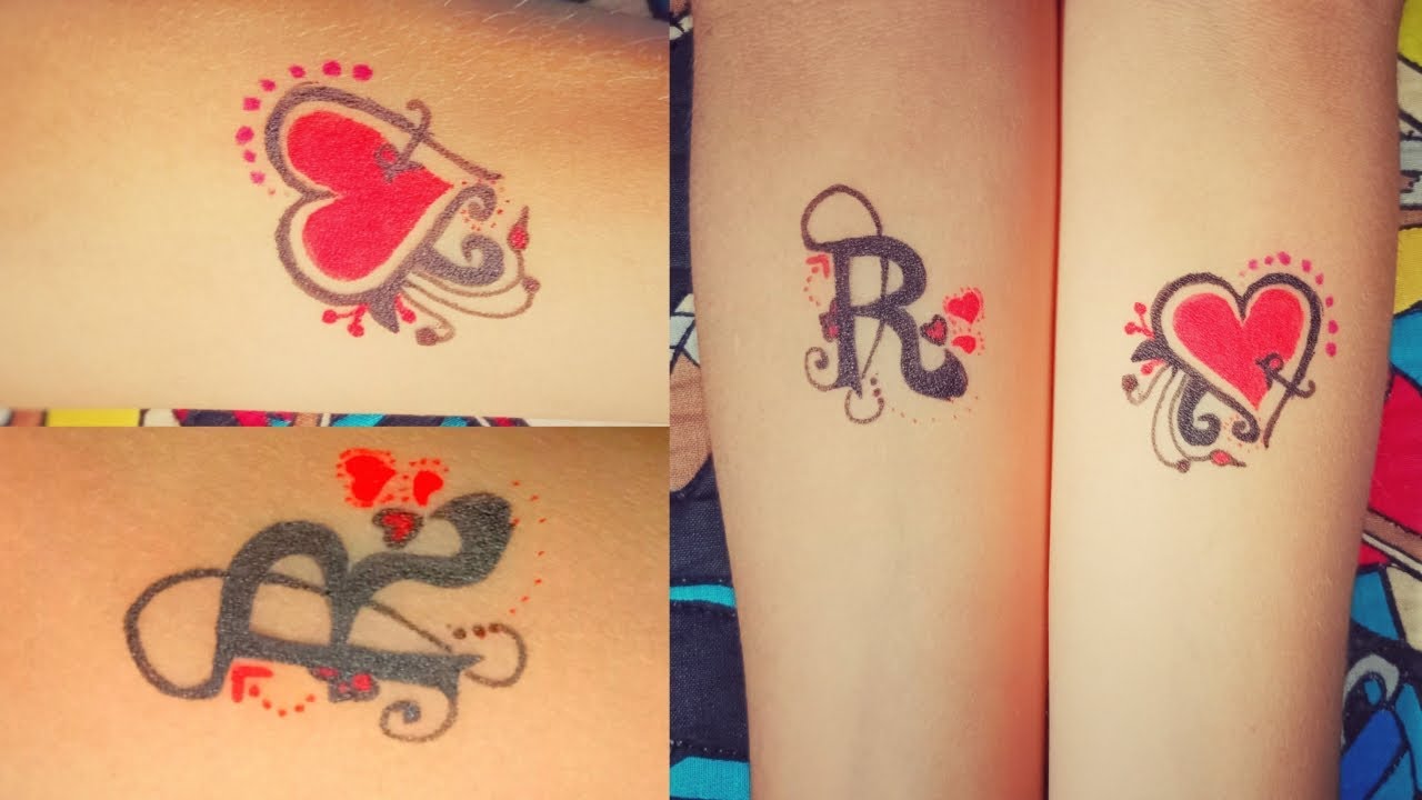 New R Letter Designs On Hand || ️R Letter Tattoo || Beautiful And ...