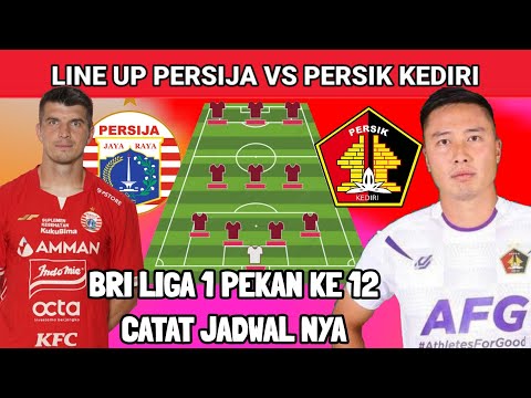 PERSIJA JAKARTA VS PERSIK KEDIRI - LINE UP PERSIJA VS PERSIK - JADWAL PERSIJA VS PERSIK - LIGA 1