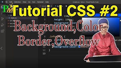 Tutorial CSS #2 Background,Color,Border,Overflow