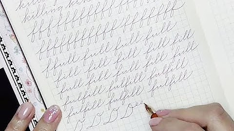 Part 2: Writing with Palmer Method cursive (numbers, uppercase and lowercase). No talking ASMR