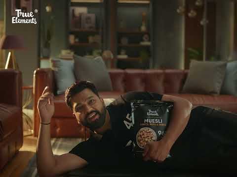 Rohit Sharma's Favorite Breakfast | True Elements Muesli with Nothing Artificial | Tasty &  Filling - video from True Elements