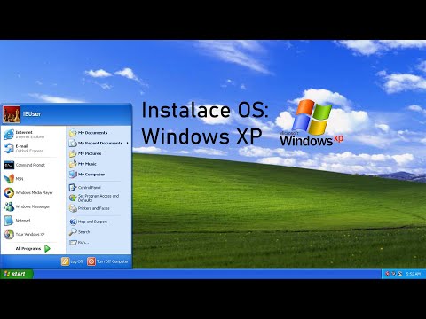 Video: Jak Nainstalovat Operační Systém XP